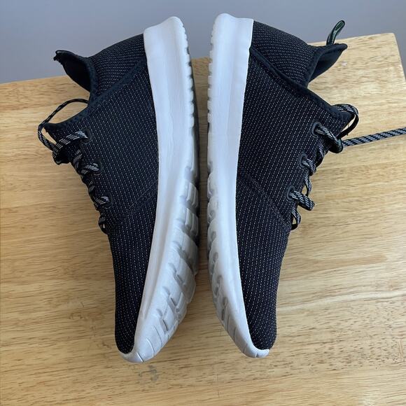 Adidas Shoes Womens 9.5 Cloudfoam Pure Athletic Low Sneakers Black Mesh - Picture 4 of 8